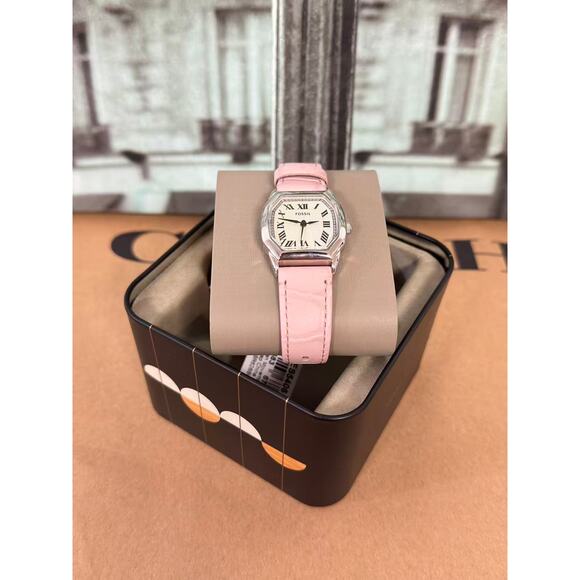 Fossil ES5406 Harlow Three-Hand Light Pink Leather Watch - Picture 2 of 6
